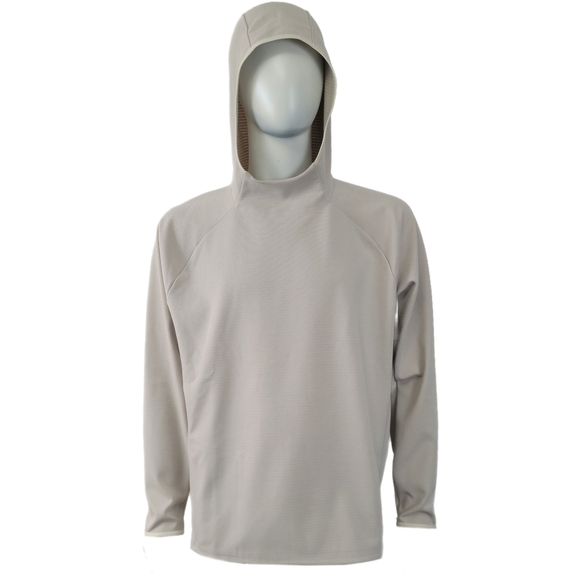 Lululemon Men's GridLiner Fleece Hoodie XL Heathered Dove Gray M3CYSS - Picture 1 of 4